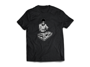 Bruce Lee on Turntables Graphic T-Shirt