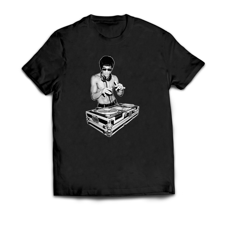 Bruce Lee on Turntables Graphic T-Shirt