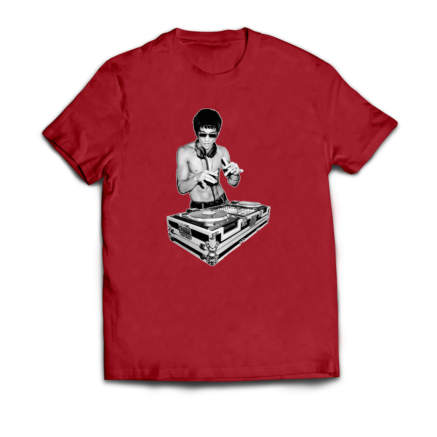 Bruce Lee on Turntables Graphic T-Shirt