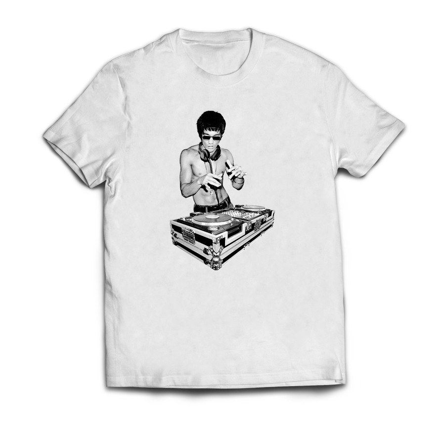 Bruce Lee on Turntables Graphic T-Shirt