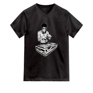 Bruce Lee on Turntables Graphic T-Shirt