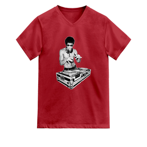 Bruce Lee on Turntables Graphic T-Shirt