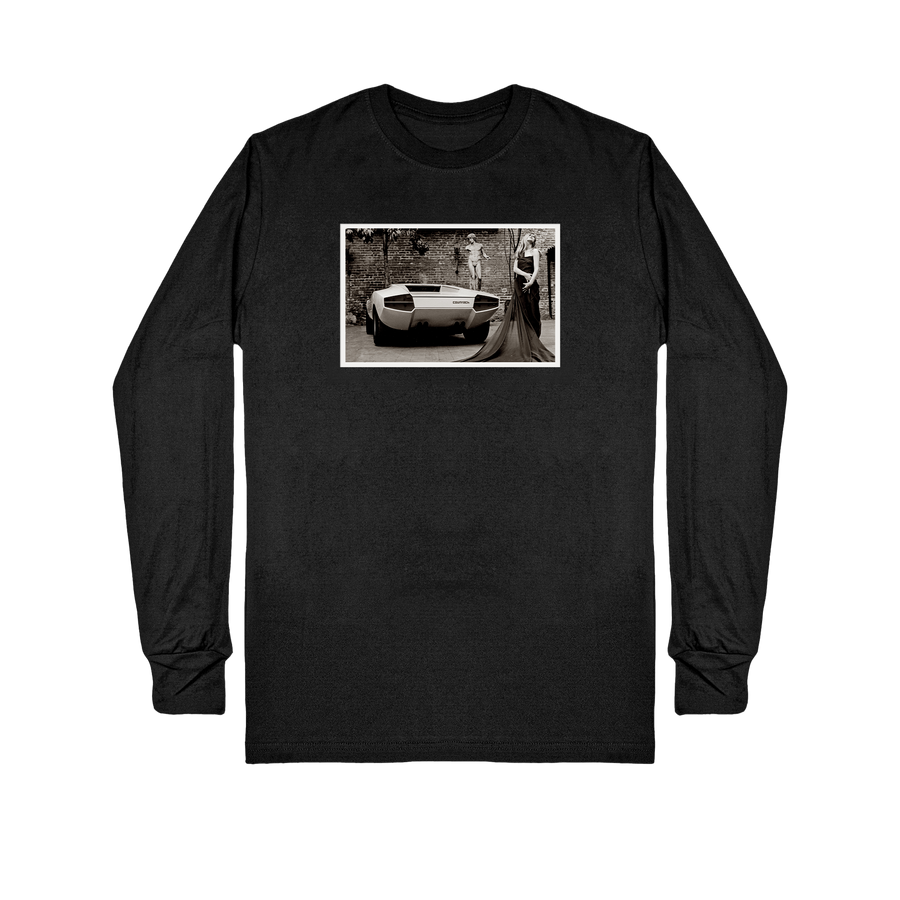 Black & White Lamborghini Countach T-Shirt