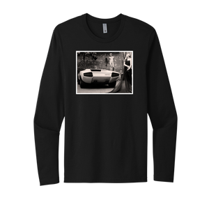 Black & White Lamborghini Countach T-Shirt