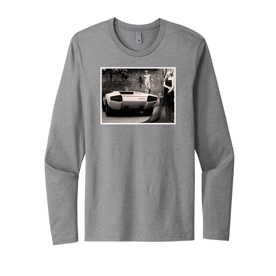 Black & White Lamborghini Countach T-Shirt