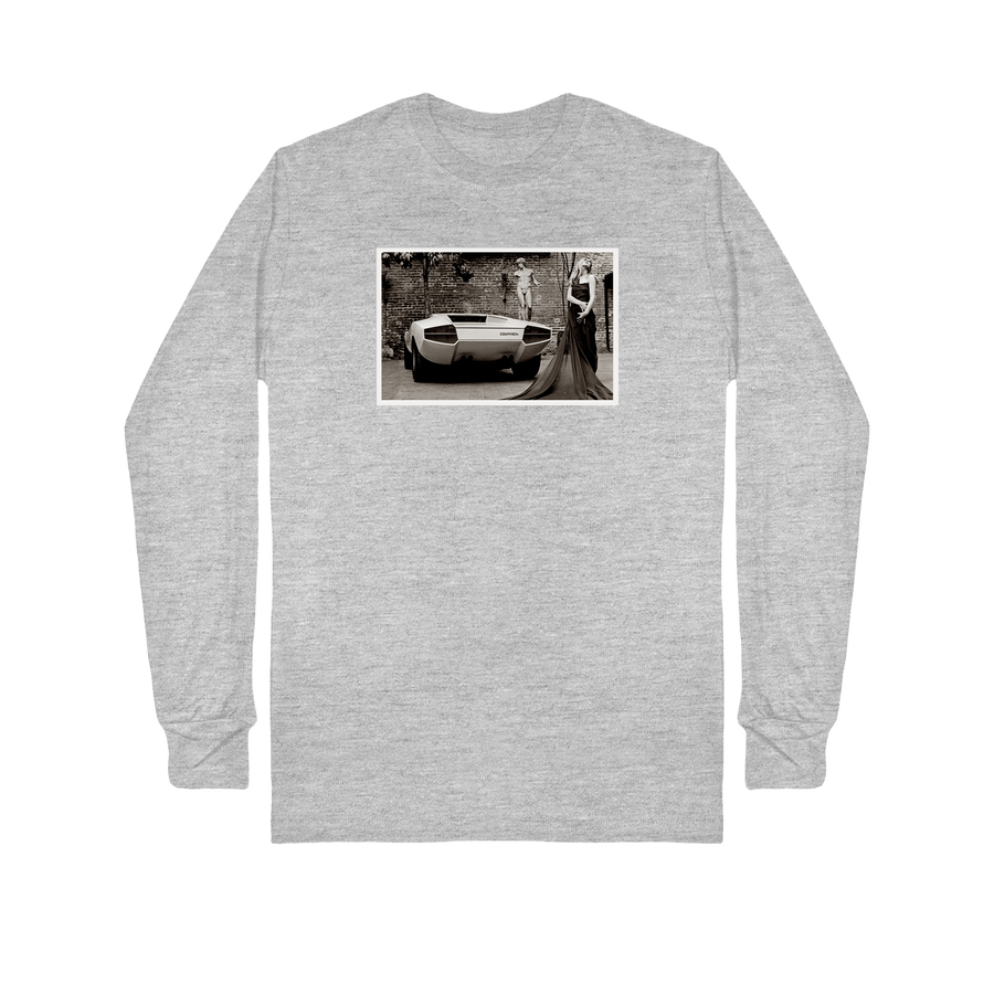 Black & White Lamborghini Countach T-Shirt