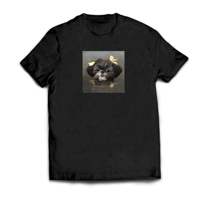 Shih Tzu Dog Loocking Up T-Shirt