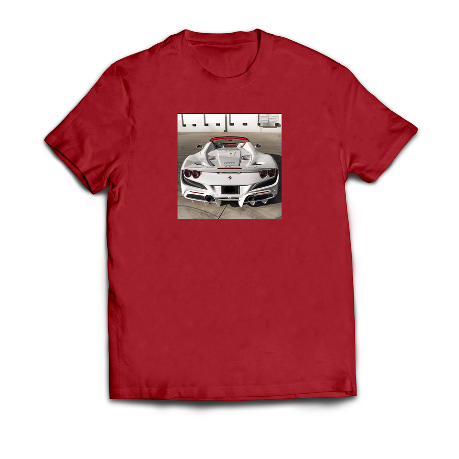 White Ferrari Graphic T-Shirt