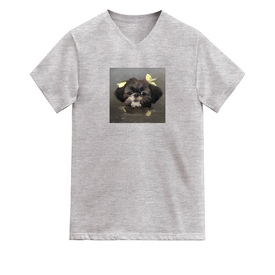 Shih Tzu Dog Loocking Up T-Shirt