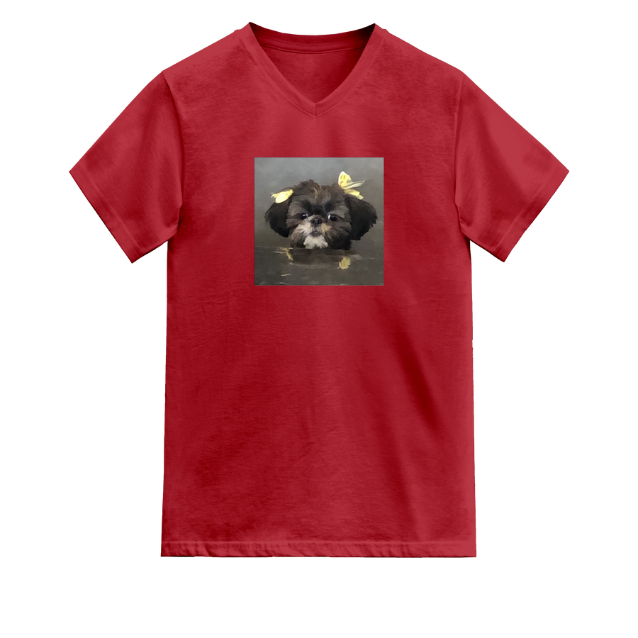 Shih Tzu Dog Loocking Up T-Shirt