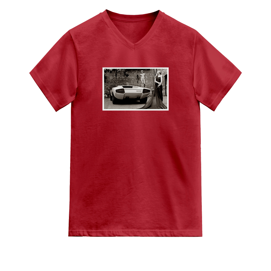 Black & White Lamborghini Countach T-Shirt