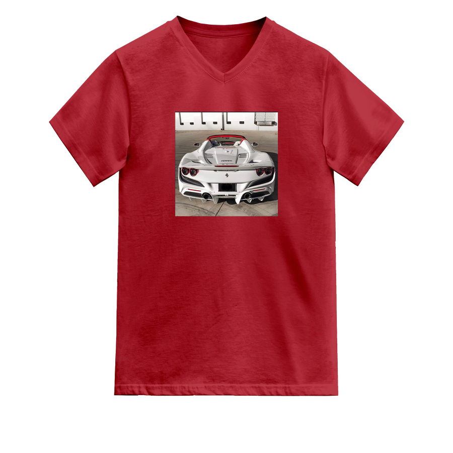 White Ferrari Graphic T-Shirt