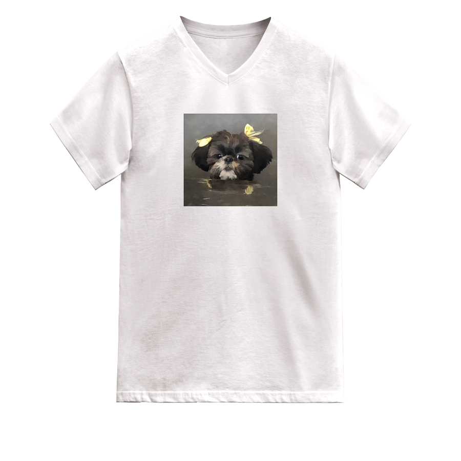 Shih Tzu Dog Loocking Up T-Shirt