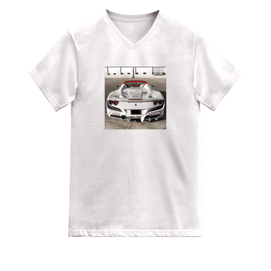 White Ferrari Graphic T-Shirt