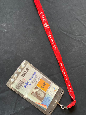 Don’s 2008 Nagano Olympic Press Pass + Straight Up & Personal Book - LOT #14 SERIES 3