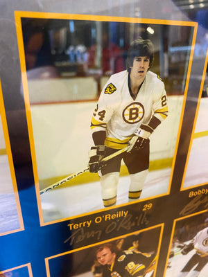 Bruins’ Record Setting 11- Goal Scorers Poster- Signed and Framed - LOT #1 SERIES 3