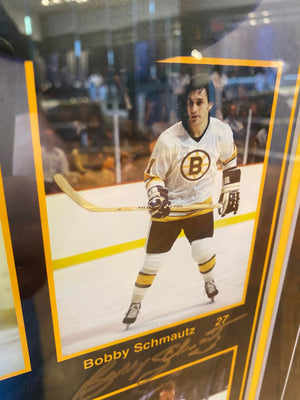 Bruins’ Record Setting 11- Goal Scorers Poster- Signed and Framed - LOT #1 SERIES 3