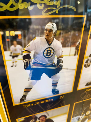 Bruins’ Record Setting 11- Goal Scorers Poster- Signed and Framed - LOT #1 SERIES 3