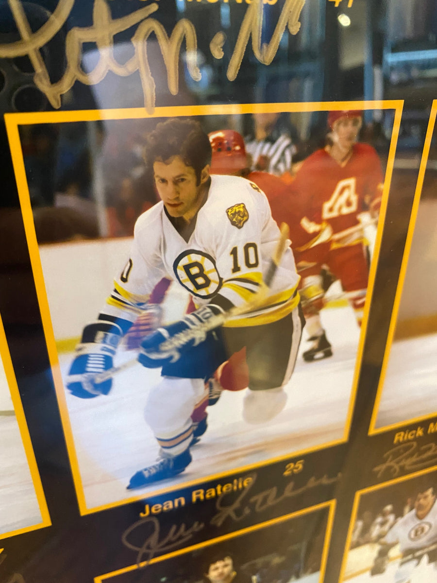 Bruins’ Record Setting 11- Goal Scorers Poster- Signed and Framed - LOT #1 SERIES 3