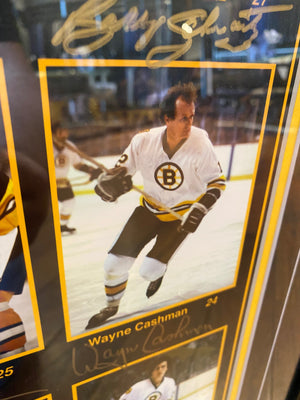 Bruins’ Record Setting 11- Goal Scorers Poster- Signed and Framed - LOT #1 SERIES 3