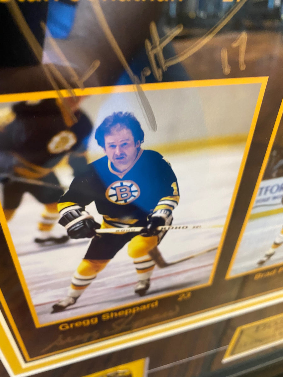 Bruins’ Record Setting 11- Goal Scorers Poster- Signed and Framed - LOT #1 SERIES 3