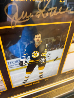 Bruins’ Record Setting 11- Goal Scorers Poster- Signed and Framed - LOT #1 SERIES 3