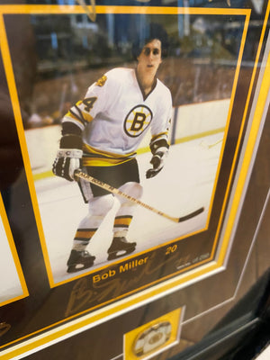 Bruins’ Record Setting 11- Goal Scorers Poster- Signed and Framed - LOT #1 SERIES 3